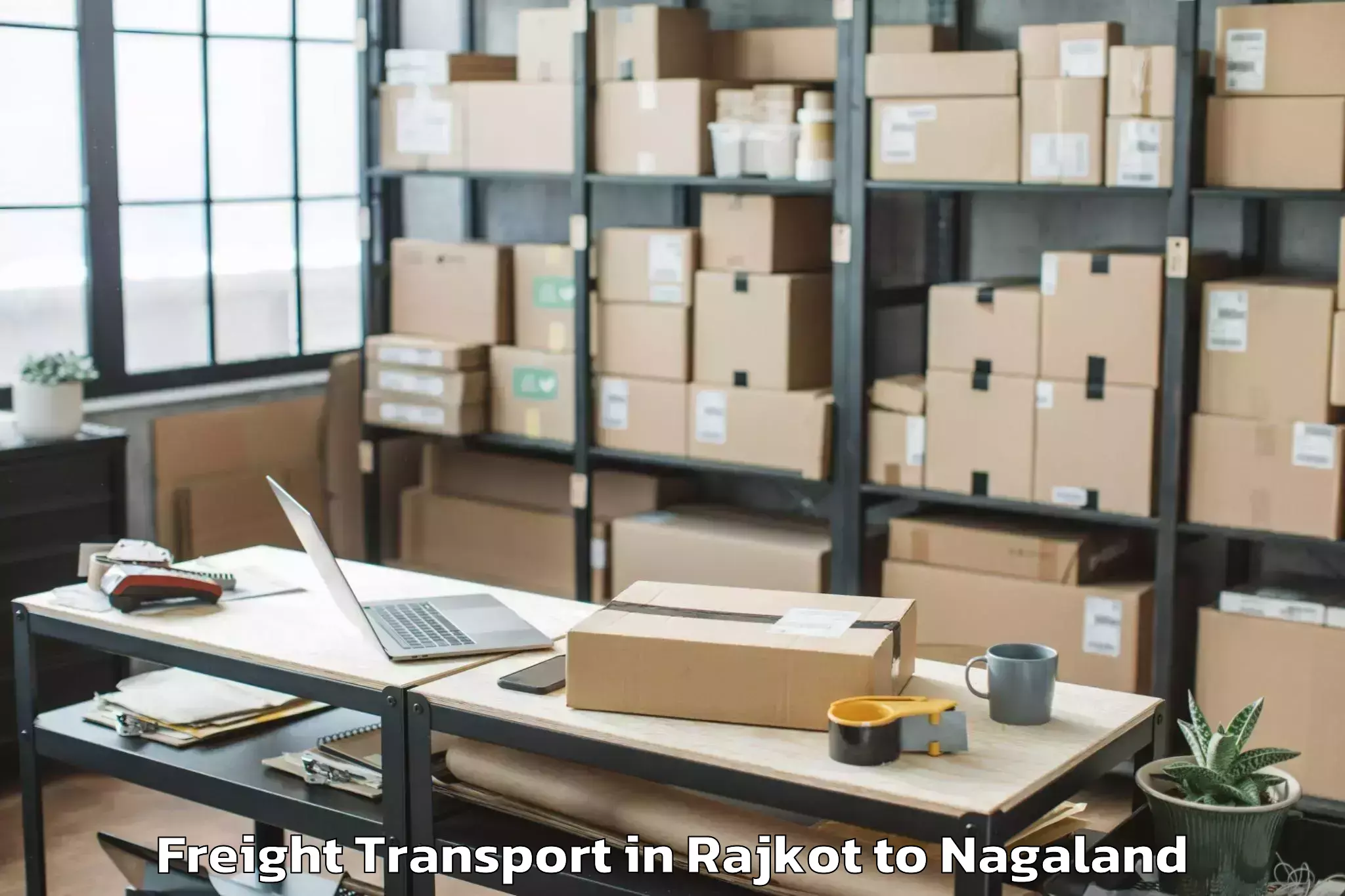 Reliable Rajkot to Nsong Freight Transport